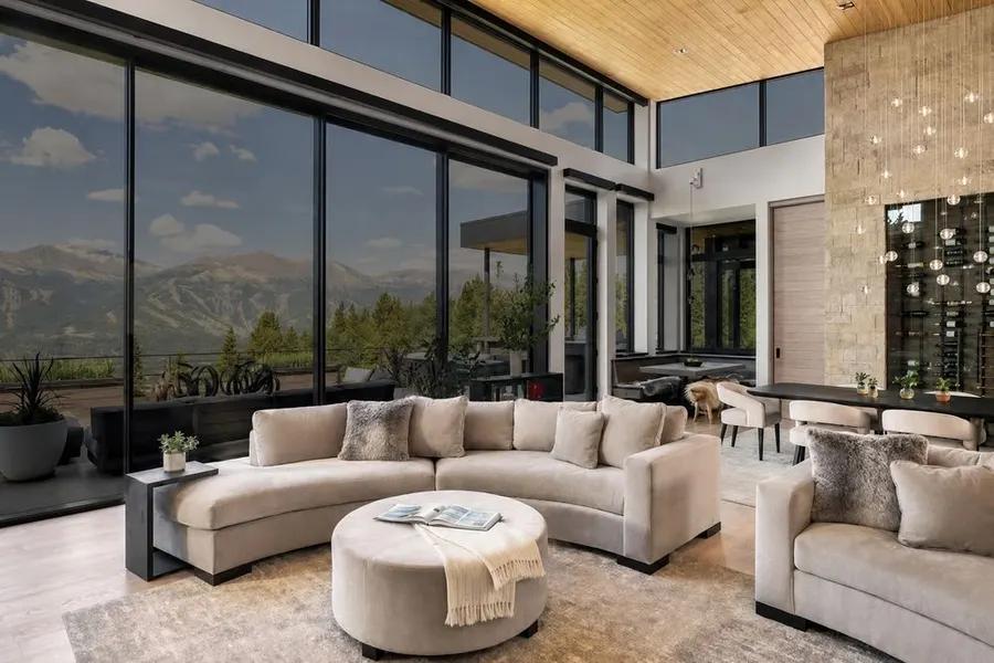 The same great room after Sleek film, with the view and colour restored