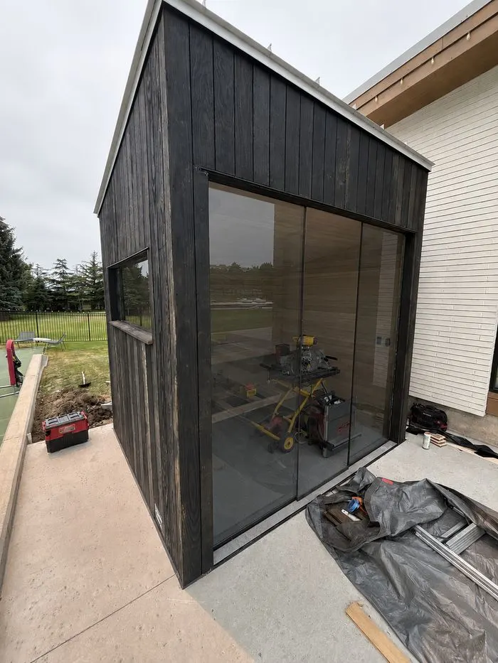 Room viewed through 40% visible light transmission window film